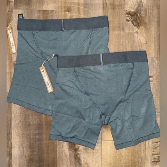 SKIMS Men's 5" Inch Cotton XL Boxer Brief 2 Packs XLarge in Kyanite NEW Sold Out - Picture 3 of 8